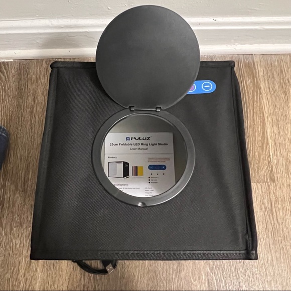 PULUZ 25cm Folding Portable Ring Light Photo Lighting Studio Shooting Tent Box - Picture 10 of 10